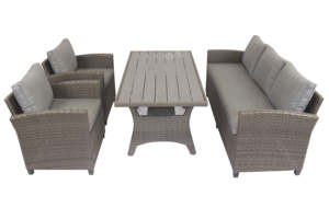 Ensemble de salle à manger moderne en rotin tressé JULEMIND PLW, mobilier de jardin extérieur haut de gamme pour restaurant, 2 chaises, 1 banc - Product Image 2