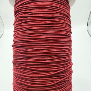 Cordon élastique tressé rouge brique n°40, 1,2 mm, 288 yards, 100 % nylon haute ténacité, écologique, pour textile de maison - Product Image 1