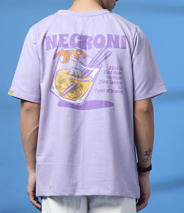 T-shirt en coton pour homme imprimé DTF personnalisé, qualité supérieure, col rond, décontracté, tissu respirant et doux, fabricant OEM et ODM - Product Image 1