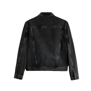 Chaqueta vaquera de bombardero antibacteriana ecológica de la mejor calidad para hombre de High Street Style con diseño personalizado para otoño - Product Image 3