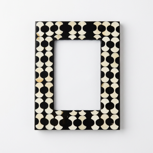Marco de Fotos Artesanal con Incrustaciones de Hueso, Diseño de Rayas Diagonales, para Mesa, DECORYUG, Venta al Por Mayor, Personalizado, OEM, ODM - Product Image 2