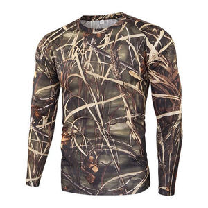 Camouflage Breathable Summer Hunting T-Shirts Men's Adults Youth Full Printed <b>Camo</b> Long Sleeve Shirt for Men Outdoor Hunting - Product Image 5