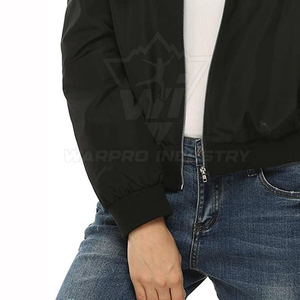 เสื้อแจ็คเก็ตบอมเบอร์ซิปหน้าแบบเบาสบายสำหรับผู้หญิง สไตล์ลำลองแนวสตรีท เหมาะสำหรับใส่ในชีวิตประจำวันและการเดินทาง ให้ลุคที่ดูทันสมัย - Product Image 6