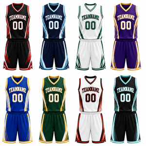 Uniforme de Baloncesto Personalizado con Nombre de Jugador, Conjunto de Camiseta y Pantalones Cortos Sublimados para Equipo, Secado Rápido, Poliéster/Nailon, Fabricante OEM ODM - Product Image 2