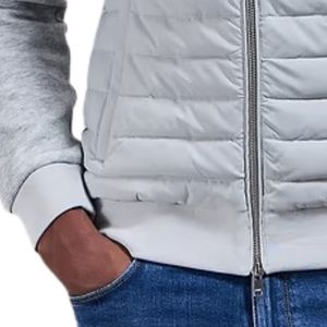 <b>Men's</b> <b>Lightweight</b> Quilted Hybrid Funnel Neck <b>Jacket</b> Technical Padded Winter Coat Warm Outdoor Wind Resistant Casual Fashion Wear - Product Image 6