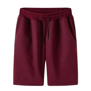 Shorts bleus unis pour hommes de haute qualité, design minimaliste et épuré, tissu léger et doux, taille élastique, décontractés pour l'été et le quotidien - Product Image 4