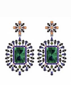 Conjunto de Collar con Esmeralda para Mujer, Chapado en Oro Amarillo de 18 Quilates, Certificado por IGI, 9.58 ct, Diamantes Naturales Brillantes EF VVS-VS, Lujoso - Product Image 2