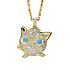 Collier pour chat mignon, bijou animalier plaqué or, pendentif charmant, style Iced Out, pour un usage quotidien - Product Image 2