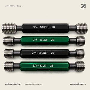 เกจวัดเกลียวแบบรวม 2B UN/UNC/UNF/UNEF/UNS ขนาดมาตรฐาน 1/4", 5/16", 3/8", 7/16', 1/2", 9/16", 5/8", 11/16" ANSI Screw Plug - Product Image 6