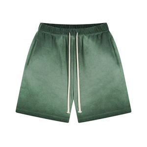 Shorts d'été pour hommes de haute qualité, style streetwear, délavés à l'acide, effet vintage soleil, avec logo personnalisé - Product Image 6
