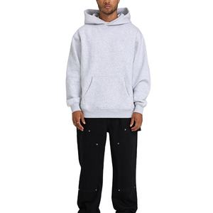 Sweat à capuche décontracté pour homme, coupe régulière, 100% coton, respirant, chaud, écologique, en polaire, uni, teint, pour tous les jours, en plein air - Product Image 2