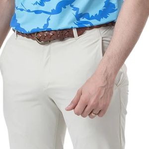 Pantalones de golf para hombre, pantalones elásticos con cintura elástica, pantalones deportivos transpirables de secado rápido, ropa de golf informal ajustada para ejercicio al aire libre - Product Image 5