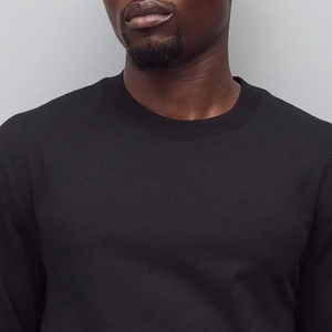 T-shirts personnalisables en gros 2026 pour hommes – Unis, style Hip Hop / Oversize, 100 % coton, manches longues, col rond, respirants, écologiques - Product Image 2