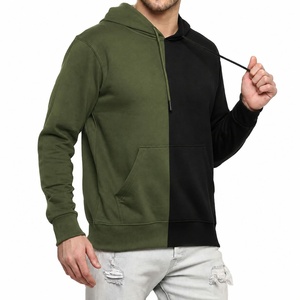 Sweat-shirt à capuche pour homme, coupe classique, 100% coton, molleton français, poche, décontracté, pour l'été, anti-rétrécissement - Product Image 2