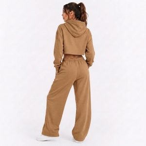 Womens Soft Casual Lounge Wear Set Long Sleeve Pullover And Relaxed Pants For Everyday Comfort And Style - Product Image 2