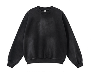 Fabricante de Sudaderas Personalizadas con Cuello Redondo, Sudadera de Invierno para Hombre, Forro Tejido, 100% Algodón, Lavado Ácido, Venta al Por Mayor - Product Image 6