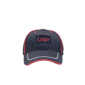 Custom Logo Baseball Cap Professional Red <b>Piping</b> Sport Hat 6 Panel Cotton Baseball Caps Outdoor Sun Protection Baseball Cap - Product Image 2