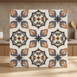 กระเบื้องเซรามิกสีขัดดอกไม้ขนาด300x300มม. สไตล์โมร็อกโก - Product Image 4