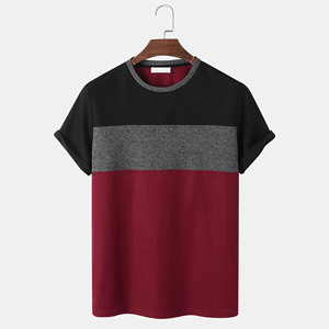 Camiseta 100% algodón, corte ajustado, para hombre, tres colores, logotipo de marca personalizado, camisetas para hombre, fabricante de ropa en grandes cantidades. - Product Image 1