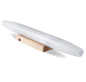 Marble Pastry Dough <b>Rolling</b> <b>Pin</b> White Stone Pasta Cookies Pizza & Fondant Roller <b>Pin</b> Baking Tools Wood Handle - Product Image 5