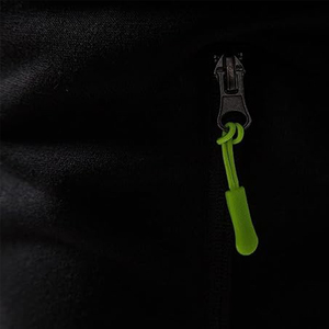 Sudadera con Capucha Negra para Hombre, con Cordón Ajustable, Resistente al Viento, Color Sólido, Informal, Manga Larga, para Invierno, de Poliéster/Algodón, Peso Medio, Corte Regular - Product Image 2