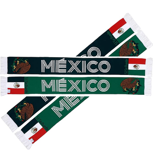 Bufanda de la Selección Nacional de México, Diseño Deportivo Tejido Largo con Bandera y Texto para Aficionados al Fútbol, para Usar en Todas las Temporadas - Product Image 4