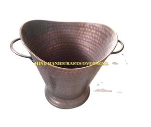 Cubos de hielo grandes chapados en cobre de hierro en forma de tinas Cubos de hielo de metal Tinas de bebidas Bar y vides Cubo de hierro por exportador indio - Product Image 2