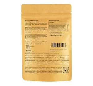 CARMEL ORGANICS Poudre de Henné Herbal 800 Grammes (Mélange de Henné, Amla, Bhringraj, Bacopa, Fenugrec, Neem) pour la Coloration des Cheveux - Product Image 3