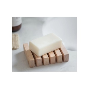 Support de Savon en Bois Naturel en Gros avec Logo Personnalisé, Écologique, Plateau de Drainage pour Savon de Douche et de Bain - Product Image 1
