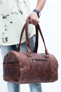 Custom Logo Durable Waterproof <b>Leather</b> Handle Weekender Overnight Gym <b>Duffle</b> <b>Bags</b> Business Travel <b>Bag</b> Set for <b>Men</b> - Product Image 1