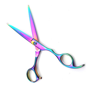 2026 Customized New Rainbow Color Cutting & Thinning Hair Scissors <b>Set</b> <b>Barber</b> Shears Hairdressing Scissors - Product Image 6