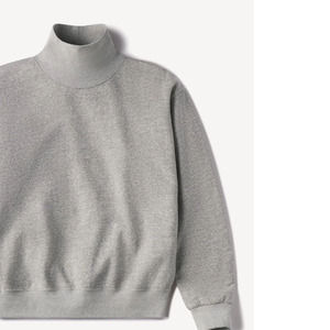 เสื้อสเวตเตอร์แบบสวมหัวคอเต่าสำหรับผู้หญิงเสื้อแขนแร็กแลนแบบลำลองคอสูง - Product Image 4