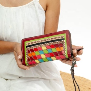 La más nueva cartera occidental de cuero con herramientas a mano, Cartera de mano de cuero genuino, Cartera de teléfono y tarjeta de crédito de piel de vaca personalizada para mujer - Product Image 4