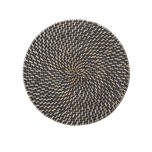 Outdoor Wedding Rattan <b>Table</b> <b>Mat</b> Hand-Made <b>Round</b> Placemat for Garden Reception Decor Natural Fiber Underplate - Product Image 1