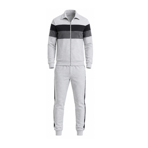 Custom Mens Gym Tracksuit Sports Training Fitness Jogging Suit Full Zip Jacket <b>Pants</b> OEM ODM Wholesale Manufacturer Factory Bulk - Product Image 1