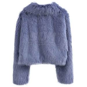 Veste en fausse fourrure sur mesure confortable et légère pour femmes, manches longues, respirante, tissée, écologique, en vente en ligne - Product Image 2