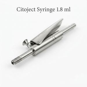 Jeringa Dental de Acero Inoxidable, Manual, con Empuñadura Moleteada, Plateada, Instrumento Quirúrgico Clase I - Product Image 5
