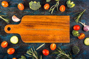 Bloque de corte de madera maciza duradero, amplio espacio para cada tarea culinaria - Product Image 3