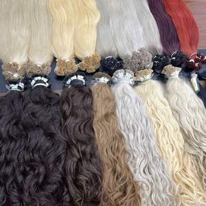 Extensions de cheveux vietnamiennes Remy à pointes plates en kératine, blondes, double épaisseur, haute qualité, prix de gros - Product Image 3