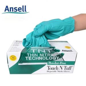 Guantes de Nitrilo Desechables Ansell 92-600, 4 Mil, 24 cm, Alta Durabilidad, Resistentes a Pinchazos, para Laboratorio, Industria Química - Product Image 6