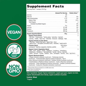 Poudre de Super Aliments Verts Bio OEM à Marque Blanche avec Spiruline et Chlorelle <span class=keywords><strong>pour</strong></span> la Détoxification et le Soutien Digestif - Product Image 2