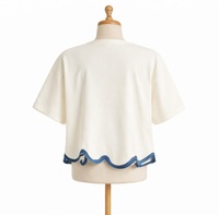 T-shirts Streetwear OEM pour femmes en coton 100% ringspun, écologiques, respirants, design personnalisé, 220g, fabriqués en Inde