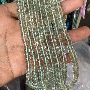 Nuevas Cuentas Redondas Lisas de Amatista Verde Natural de Tendencia, 7mm 9mm, Alta Calidad, Hilo de 16 Pulgadas, JAIPUR GEMS HOUSE Rajasthan CMA - Product Image 2