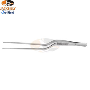 Pinzas para apósitos JACKBILLY con forma de bayoneta, punta serrada, 14 cm, acero inoxidable de alta calidad, instrumentos quirúrgicos ORL - Product Image 2
