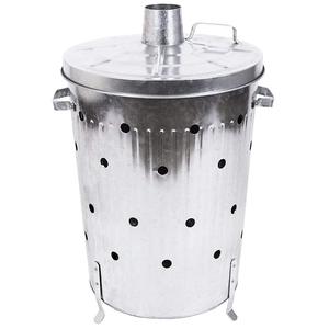 Incinerador de acero galvanizado de gran venta, quemador de hojas para exteriores con tapa, incinerador de residuos de jardín para uso en exteriores - Product Image 1