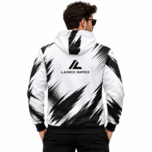 Custom All Over Print Sublimation <b>Hoodies</b> for <b>Men</b> Premium Quality Fleece Sweatshirts Personalized Streetwear Clothing Supplier - Product Image 4