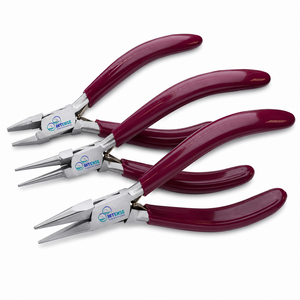 Professional Jewelry Making <b>Pliers</b> <b>Set</b> Chain Nose Round Nose Flat Nose Stainless Steel Beading Repair Tool - Product Image 1