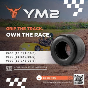 Pneu de karting ovale NEW YM2 DIRT pour karting ovale, gaz, 10.5x4.50-6, sans chambre à air, 6 pouces, pour course en extérieur - Product Image 3