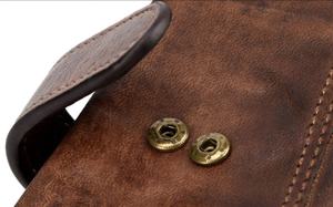 Portefeuille unisexe en cuir pleine fleur véritable, vintage, rétro, vieilli, porte-cartes, portefeuille à trois volets, pochette en cuir Crazy Horse, LSW-0027, long - Product Image 5