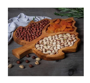 Plateau de service pour fruits secs en bois moderne, fait main, durable, au meilleur prix, article de décoration de table exclusif - Product Image 3